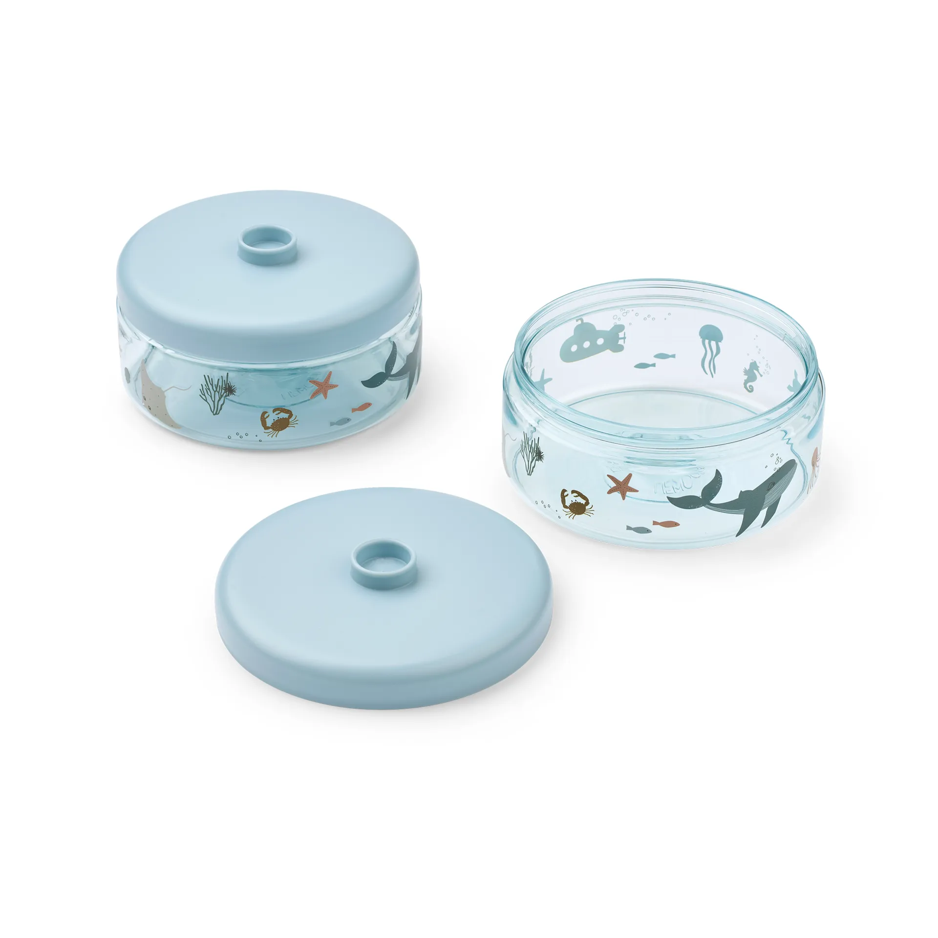 Dominique δοχεία παιδικής τροφής 500 ml 2-pack, Sea creature-sandy Liewood