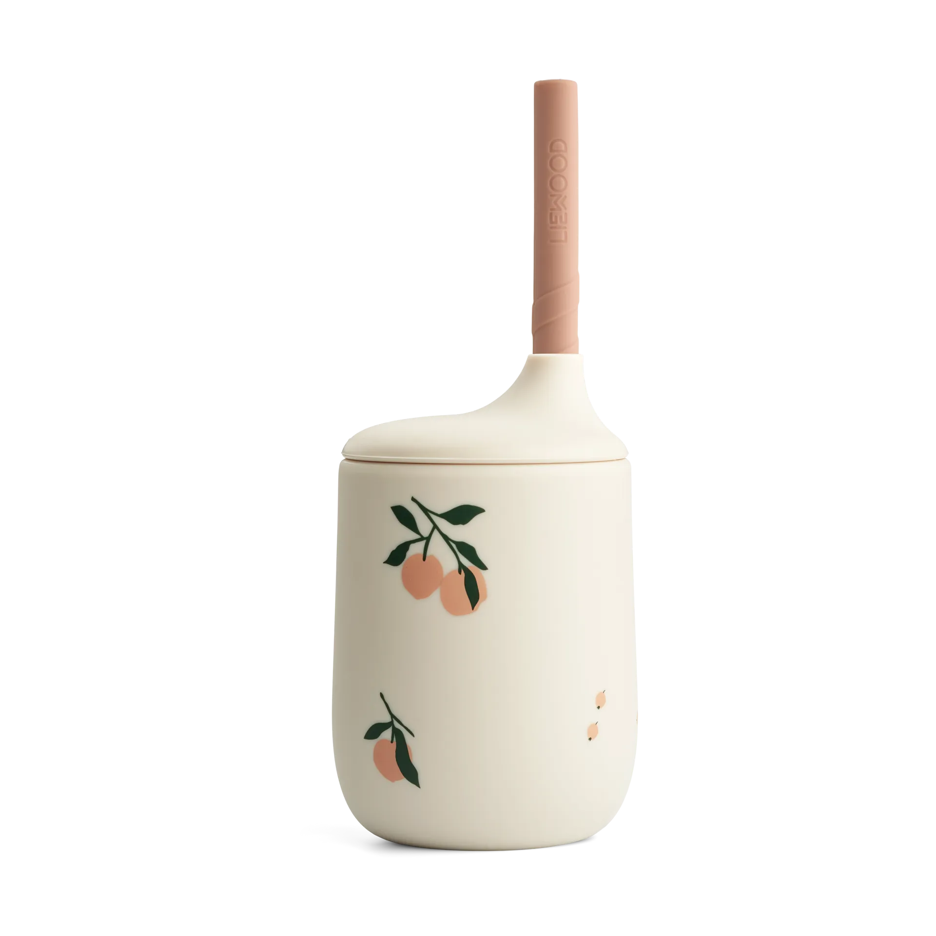 Ellis printed sippy cup κύπελλο με καλαμάκι 23 cl, Peach-Sea shell mix Liewood