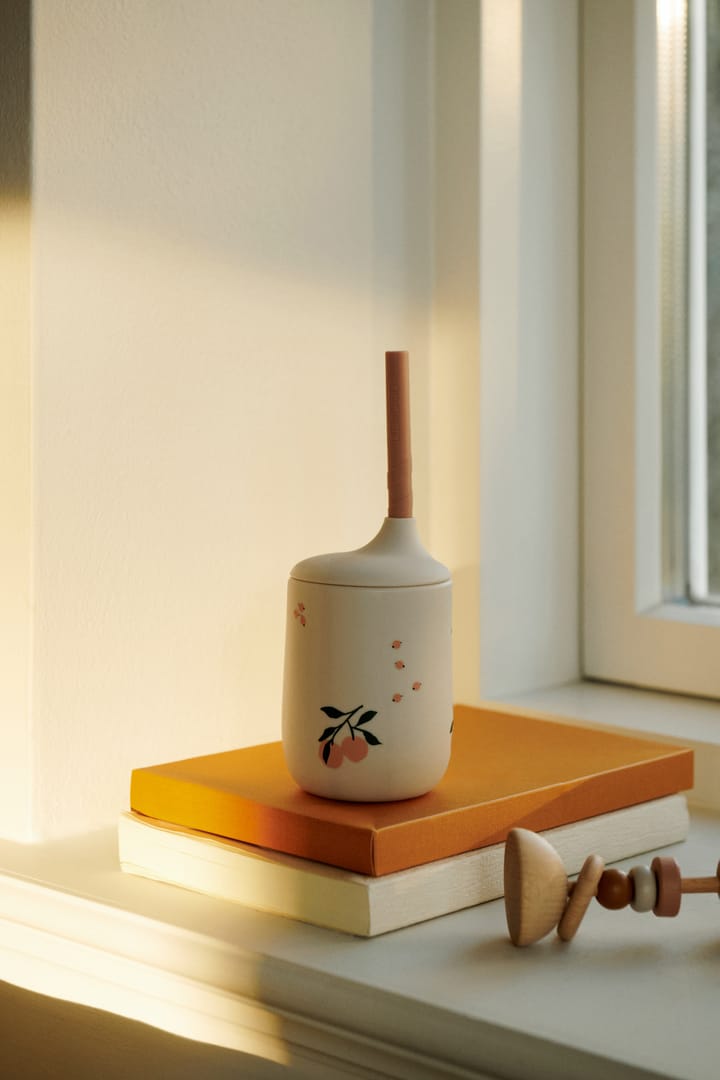 Ellis printed sippy cup κύπελλο με καλαμάκι 23 cl, Peach-Sea shell mix Liewood