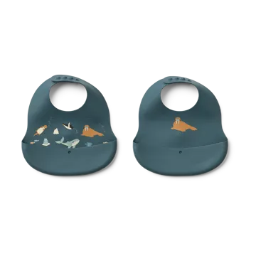 Ember printed σαλιάρα 2 τεμάχια - Arctic Sea-Ocean view - Liewood