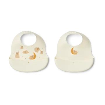 Ember printed σαλιάρα 2 τεμάχια - Elephant-Creme de la creme - Liewood