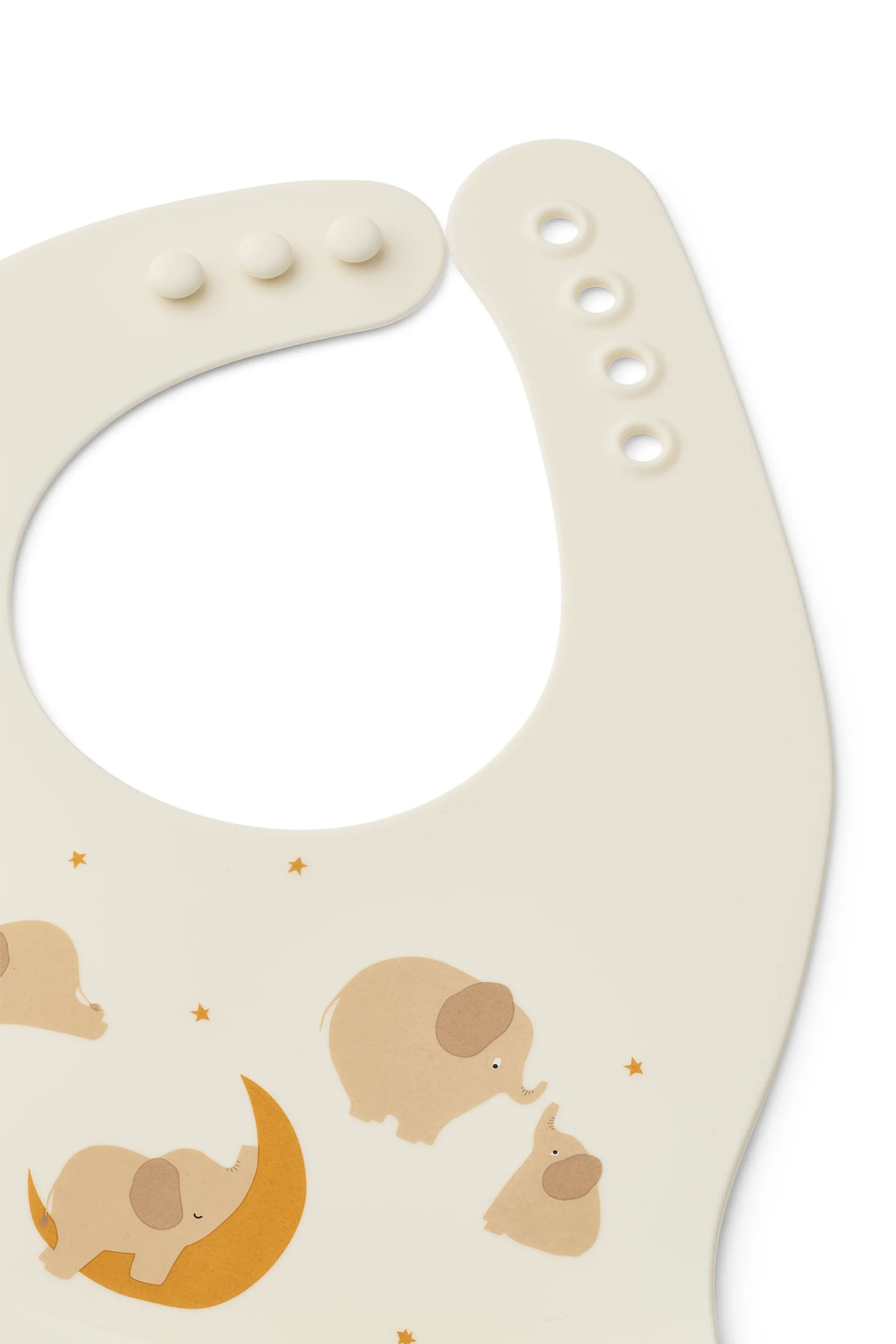 Ember printed σαλιάρα 2 τεμάχια, Elephant-Creme de la creme Liewood