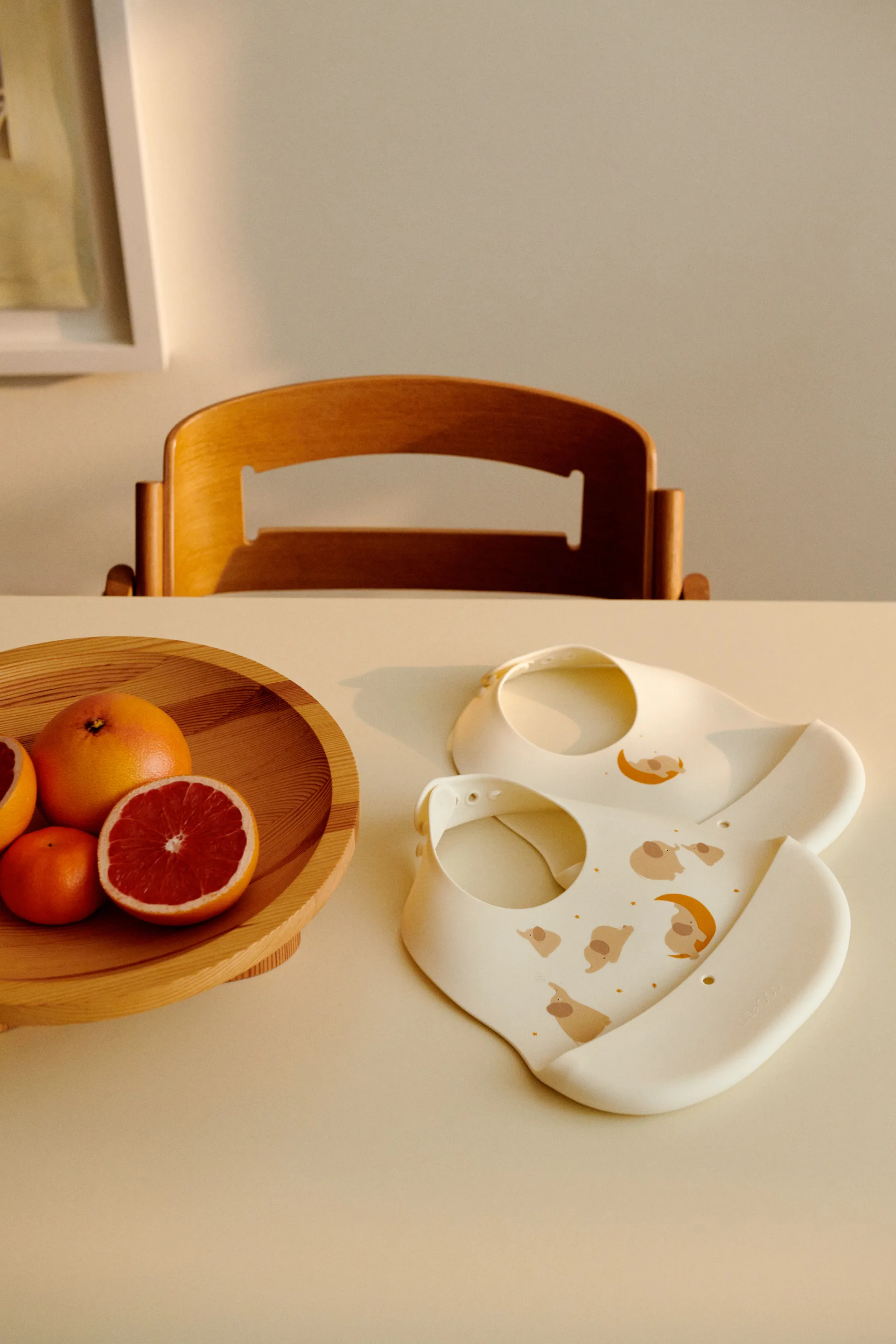 Ember printed σαλιάρα 2 τεμάχια, Elephant-Creme de la creme Liewood