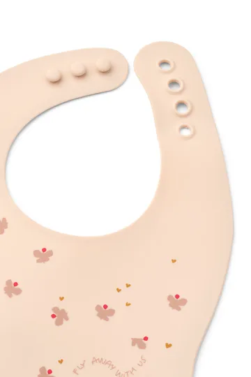 Ember printed σαλιάρα 2 τεμάχια - Mini Butterfly-apple blossom - Liewood