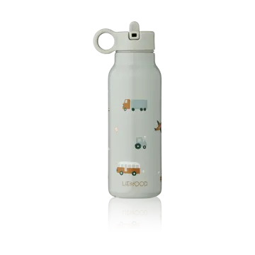 Falk μπουκάλι νερού 35 cl - Vehicles-dove blue mix - Liewood