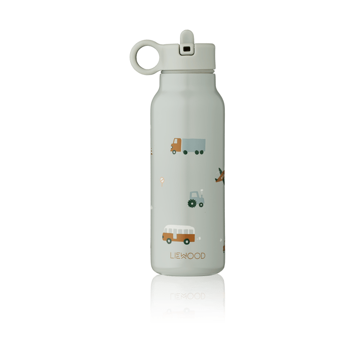 Falk μπουκάλι νερού 35 cl - Vehicles-dove blue mix - Liewood