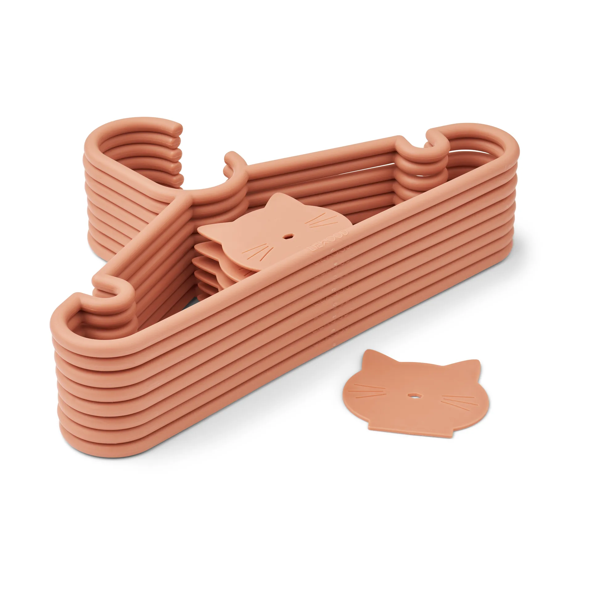 Falton κρεμάστρες με σχεδίο γάτα 8-τεμάχια, Tuscany rose Liewood