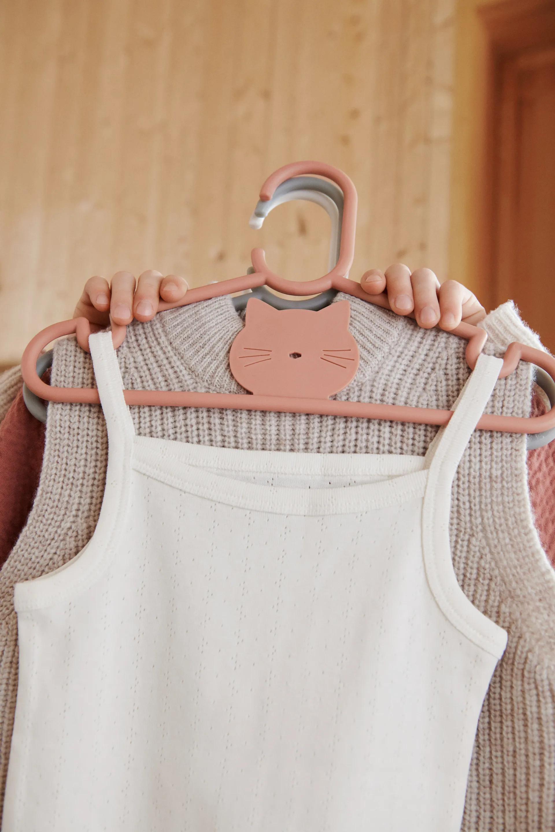 Falton κρεμάστρες με σχεδίο γάτα 8-τεμάχια, Tuscany rose Liewood