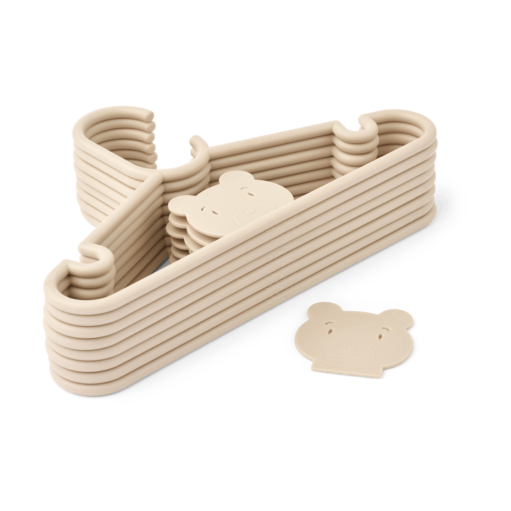 Falton Mr Bear κρεμάστρα 8-pack - Mr bear-Sandy - Liewood