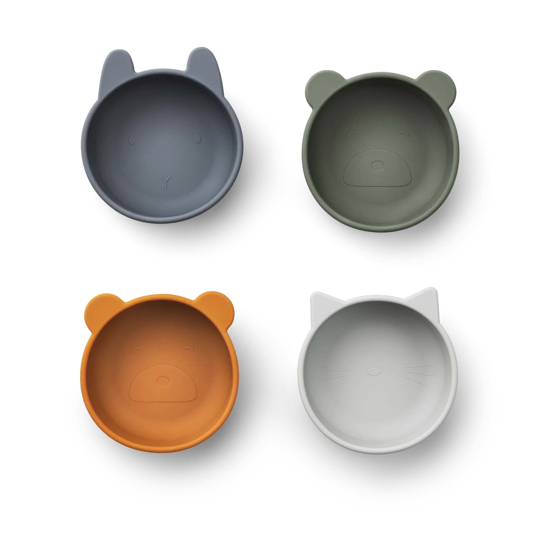 Iggy σετ σιλικονούχων μπολ 4 τμχ., Blue mix Liewood