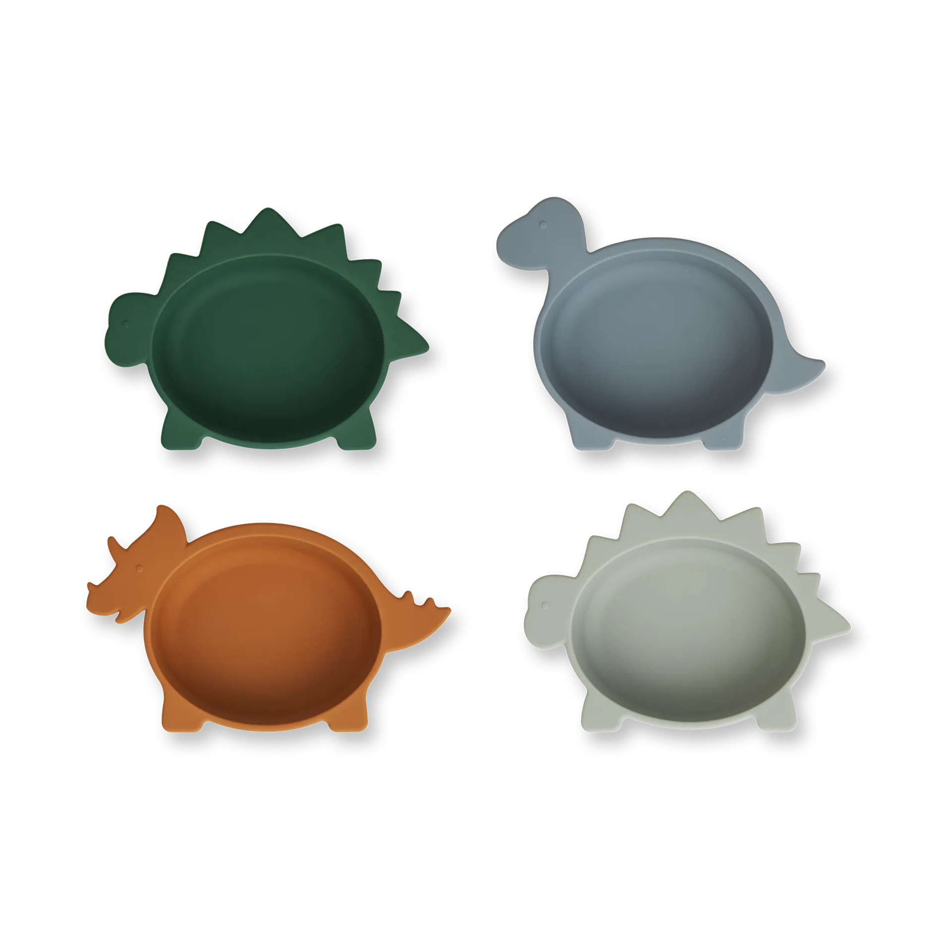 Iggy σετ σιλικονούχων μπολ 4 τμχ., Dino blue multi mix Liewood