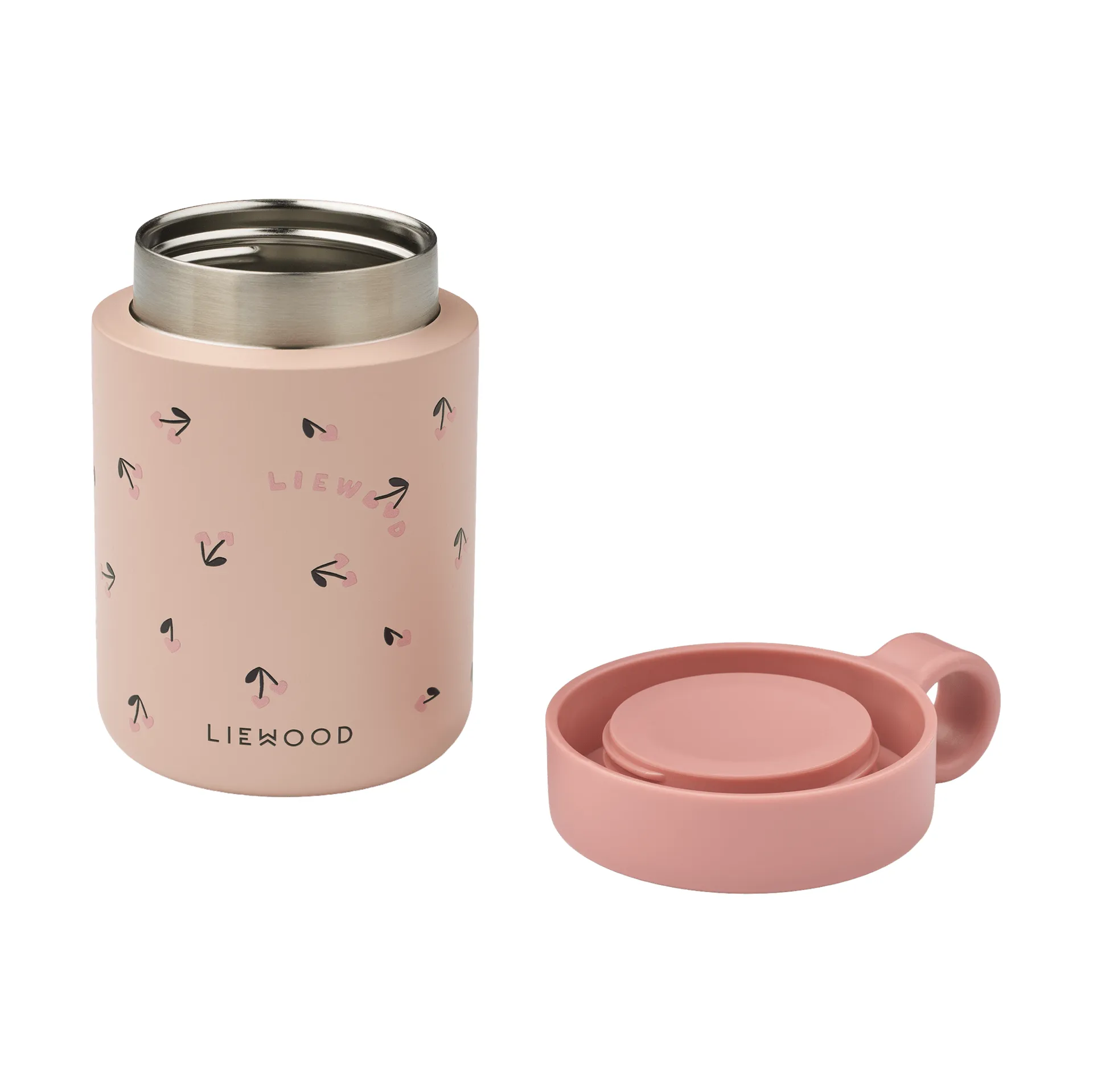Kiani printed θερμός για φαγητό, Mini cherry heart-rosey Liewood