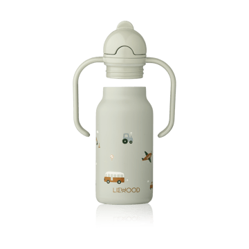 Kimmie μπουκάλι νερού 25 cl - Vehicles-Dove blue - Liewood