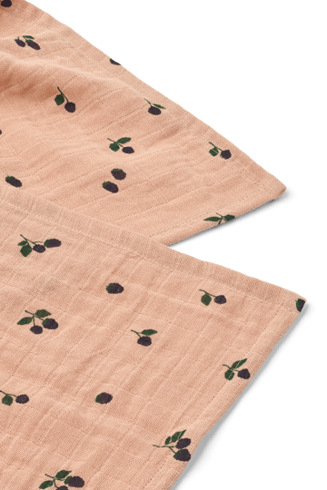 Lewis μπουκάλι από μουσκίνο 2-τεμάχιο 65x65 εκ. - Mini Berry-Pale tuscany - Liewood