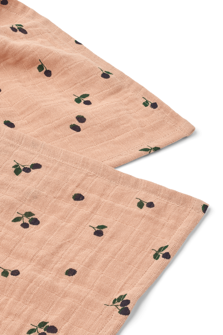 Lewis μπουκάλι από μουσκίνο 2-τεμάχιο 65x65 εκ., Mini Berry-Pale tuscany Liewood