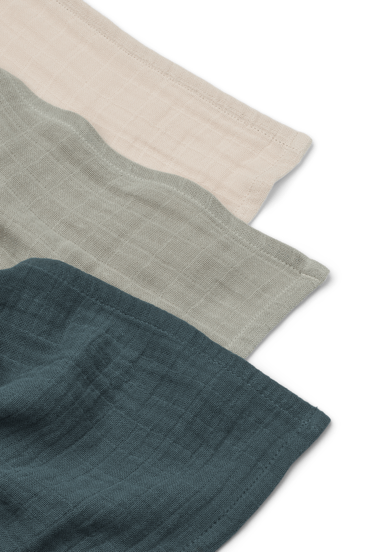Lewis μπουκάλι από μουσκίνο 3 τεμάχια 65x65 cm, Dove blue mix Liewood