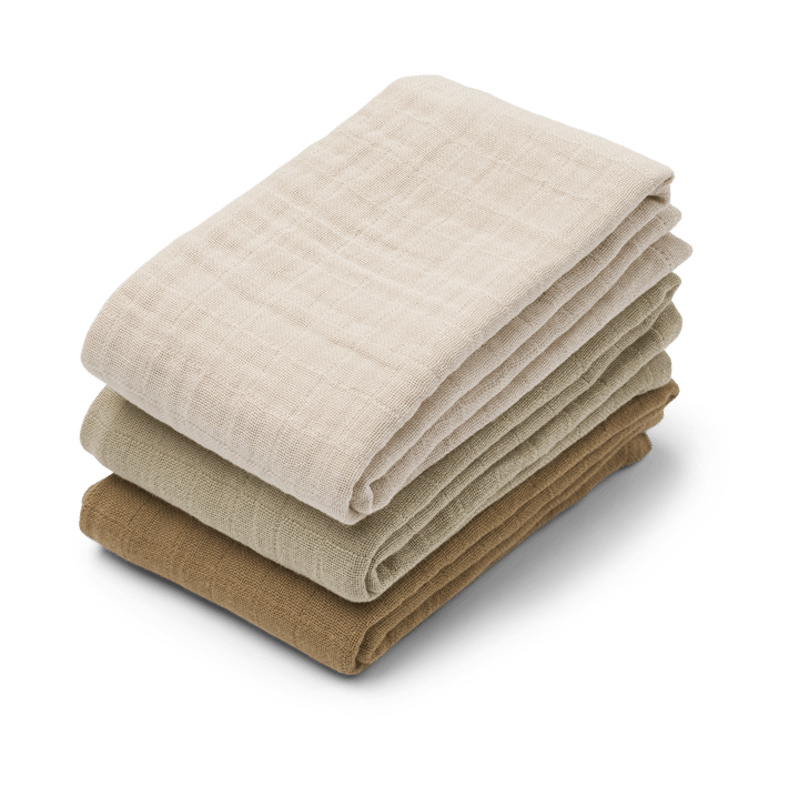 Lewis μπουκάλι από μουσκίνο 3 τεμάχια 65x65 cm - Sandy mix - Liewood