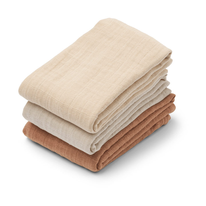 Lewis μπουκάλι από μουσκίνο 3 τεμάχια 65x65 cm - Tuscany rose mix - Liewood