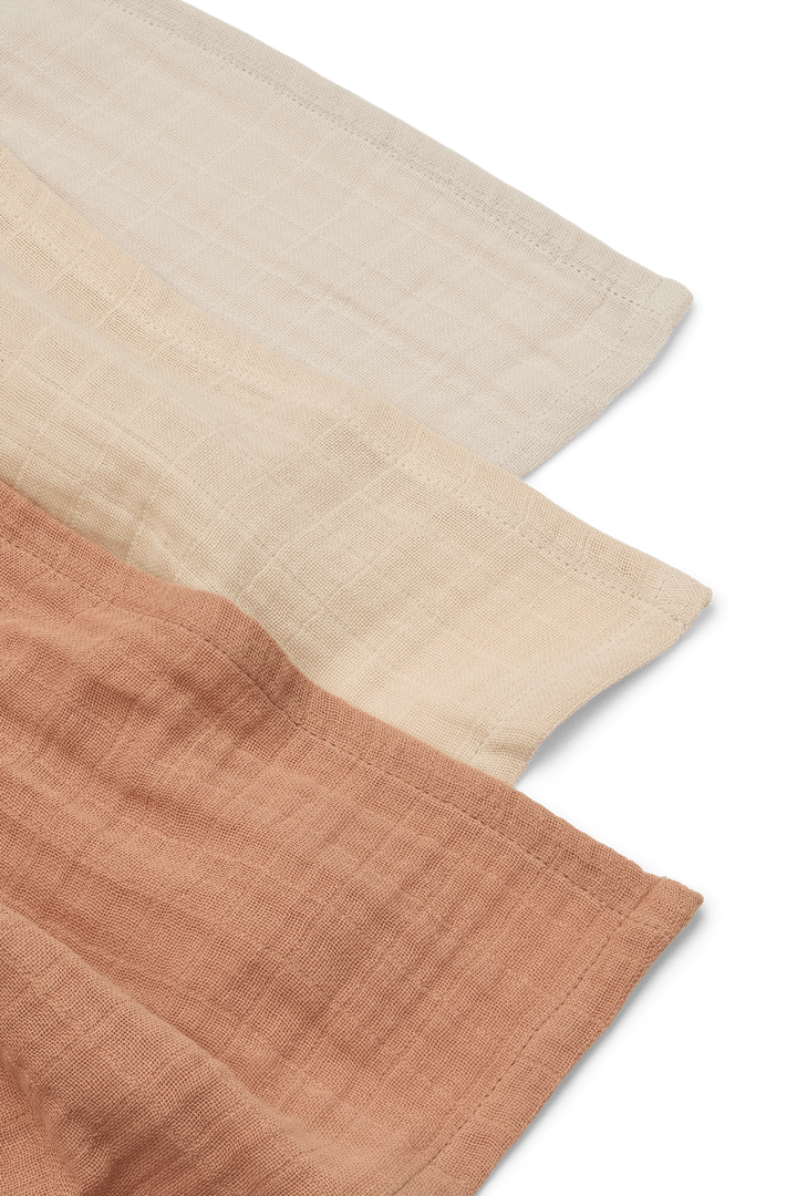 Lewis μπουκάλι από μουσκίνο 3 τεμάχια 65x65 cm, Tuscany rose mix Liewood