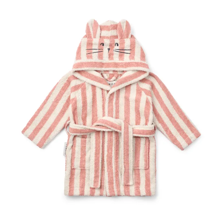 Lily μπουρνούζι coral blush creme de la creme stripe - 1–2 ετών - Liewood