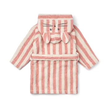 Lily μπουρνούζι coral blush creme de la creme stripe - 5–6 ετών - Liewood
