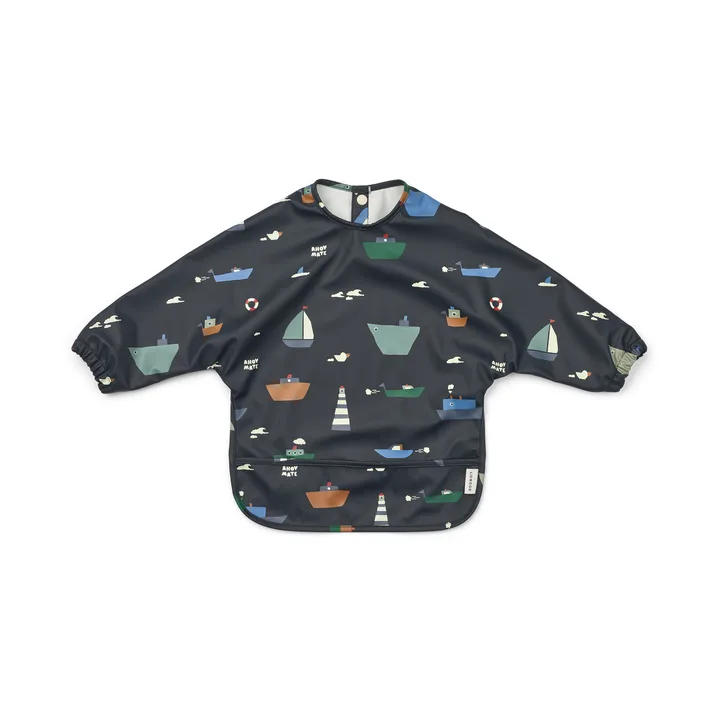 Merle σαλιάρα με μανίκι - Sailing-classic navy - Liewood