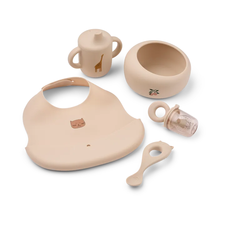 Mileah baby mealtime σετ γεύματος - Apple blossom - Liewood