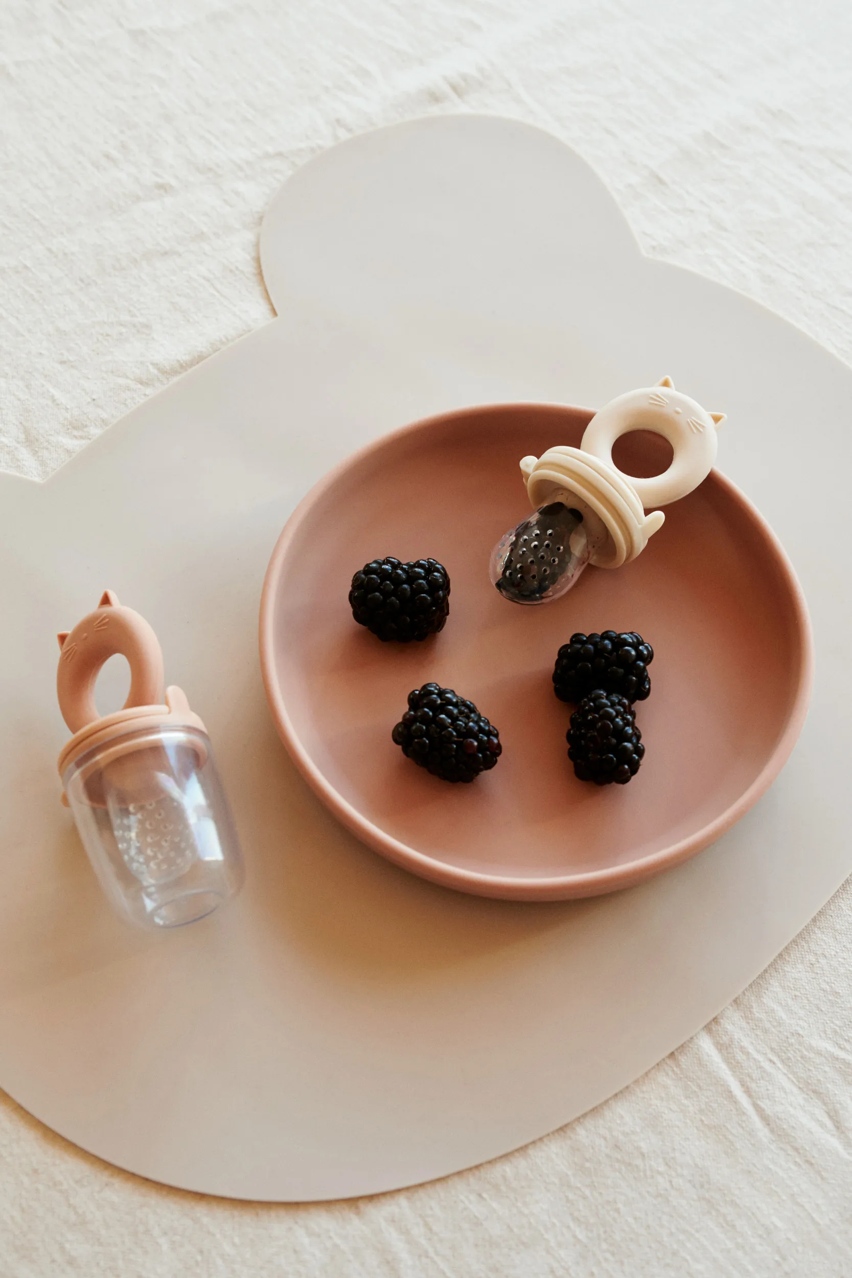 Miranda γεύση σιλικόνης 2 τεμάχια, Tuscany rose-Apple blossom Liewood