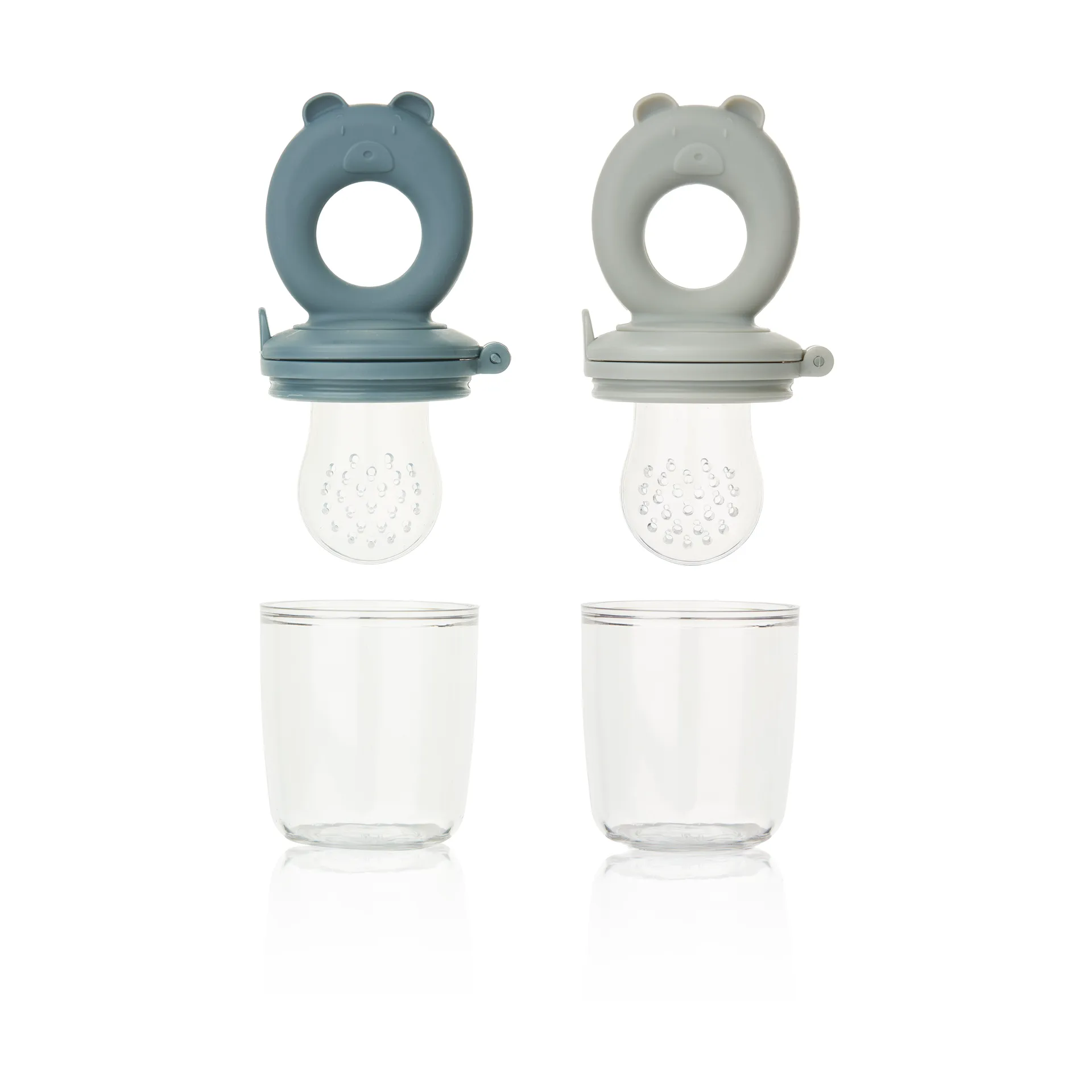 Miranda γεύση σιλικόνης 2 τεμάχια, Whale blue-Dove blue Liewood