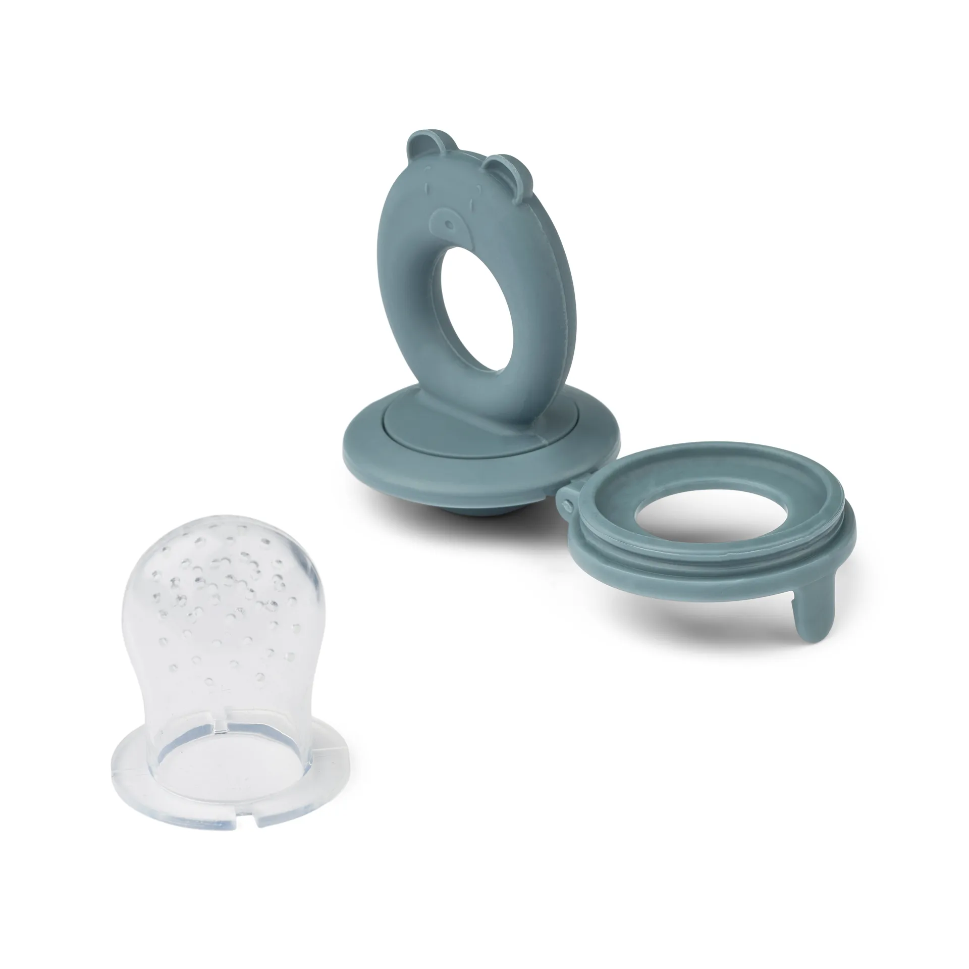 Miranda γεύση σιλικόνης 2 τεμάχια, Whale blue-Dove blue Liewood