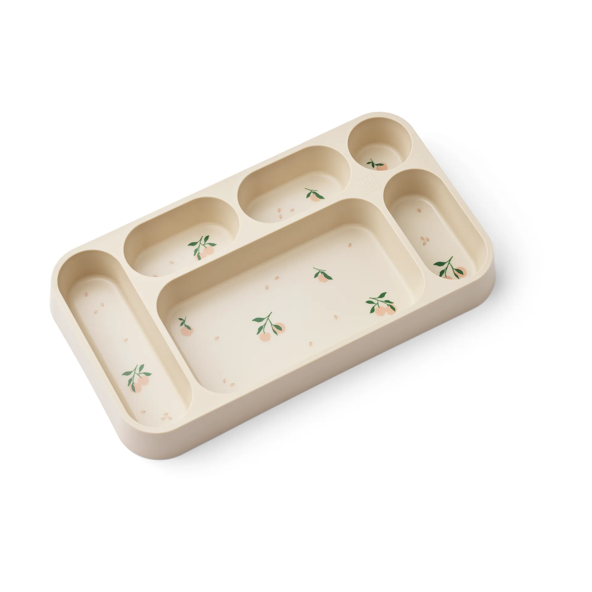 Mosu πιάτο με 6 θήκες 17x30 εκ., Peach-Sea shell Liewood
