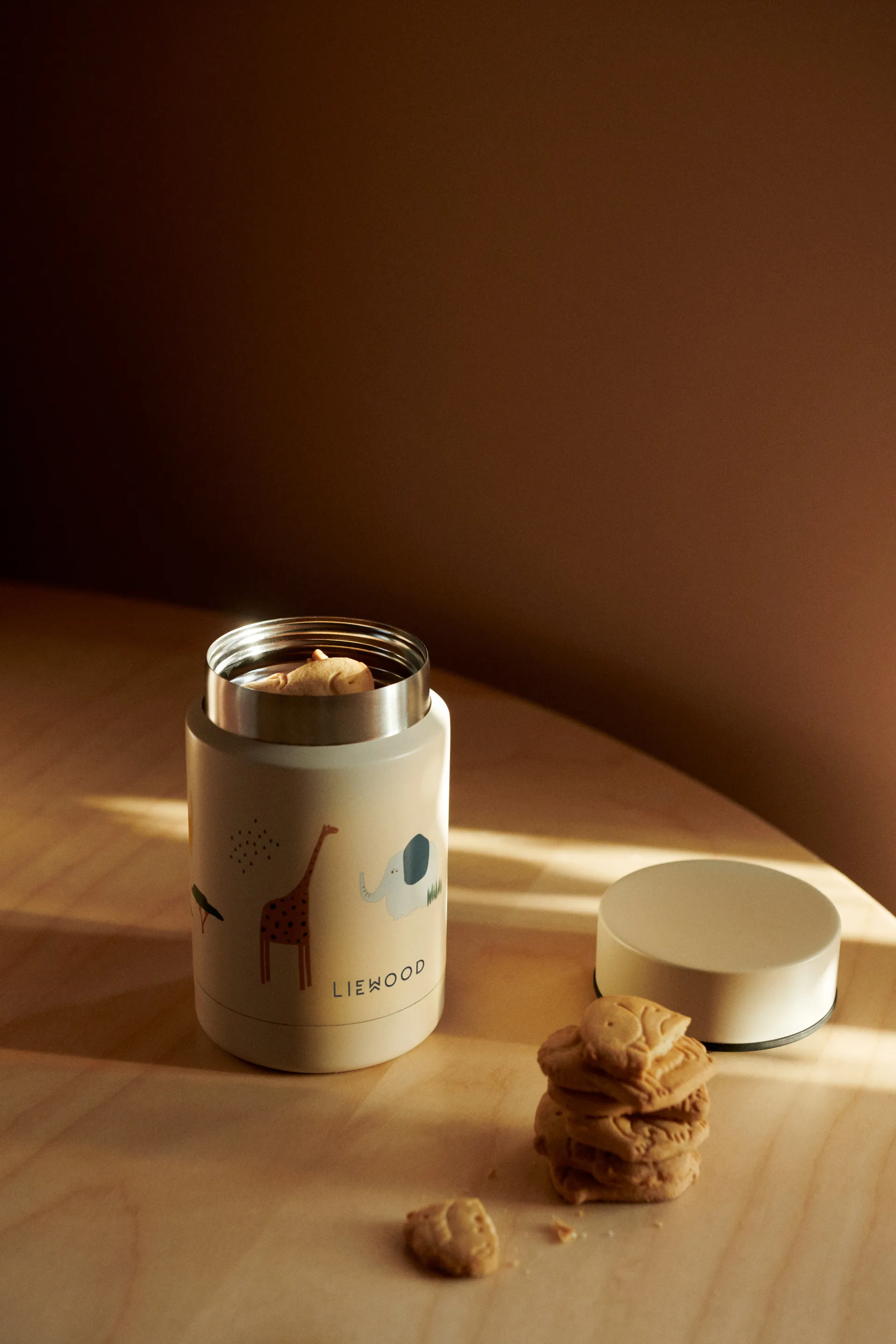 Nadja θερμός φαγητού 0,25 L, Safari sandy mix Liewood