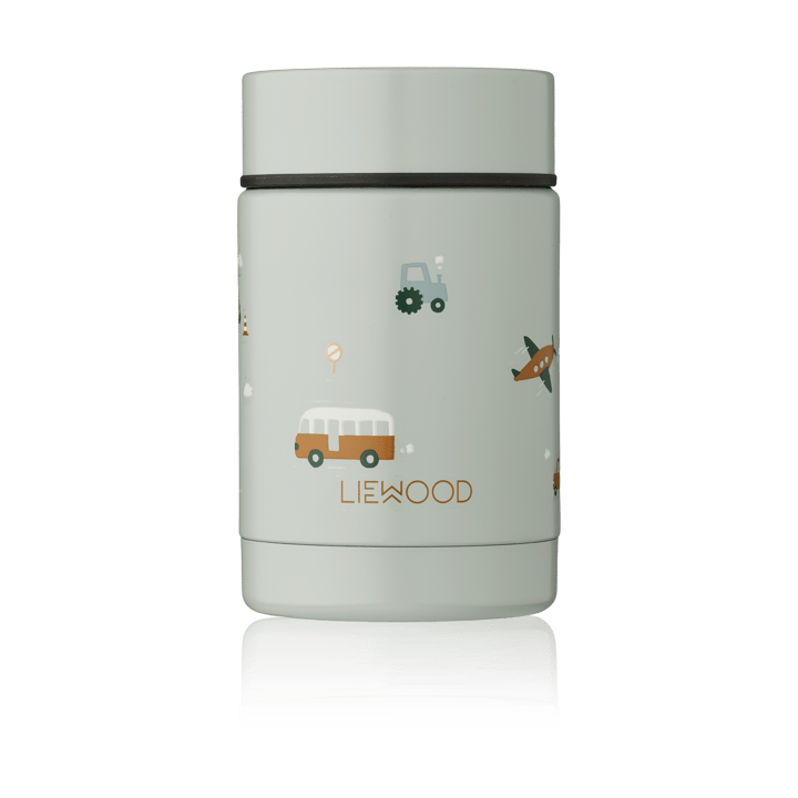 Nadja θερμός φαγητού 0,25 L - Vehicles-dove blue mix - Liewood