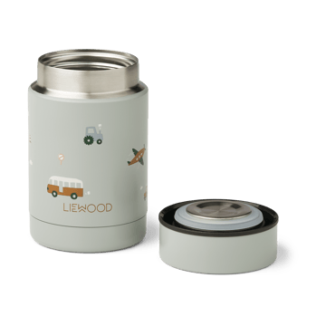 Nadja θερμός φαγητού 0,25 L - Vehicles-dove blue mix - Liewood