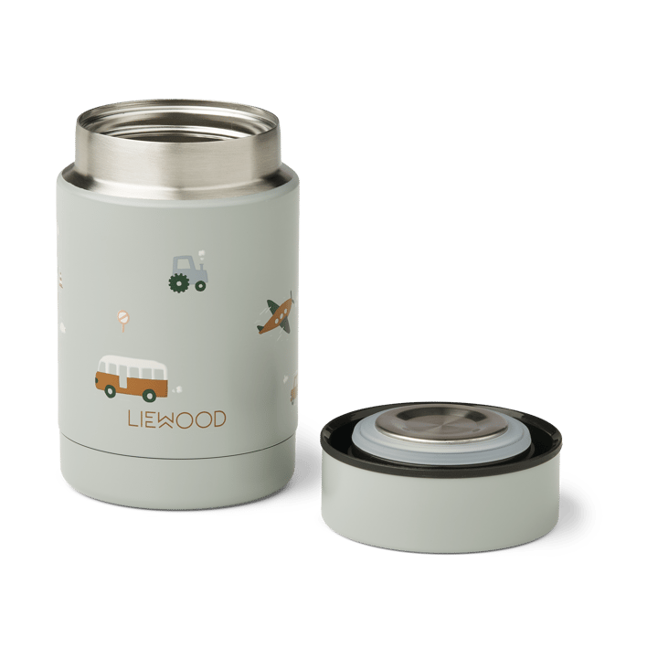 Nadja θερμός φαγητού 0,25 L, Vehicles-dove blue mix Liewood