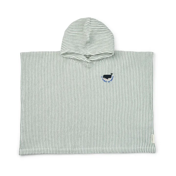 Paco μπουρνούζι μπάνιου peppermint creme de la creme stripe - 3-4 ετών - Liewood