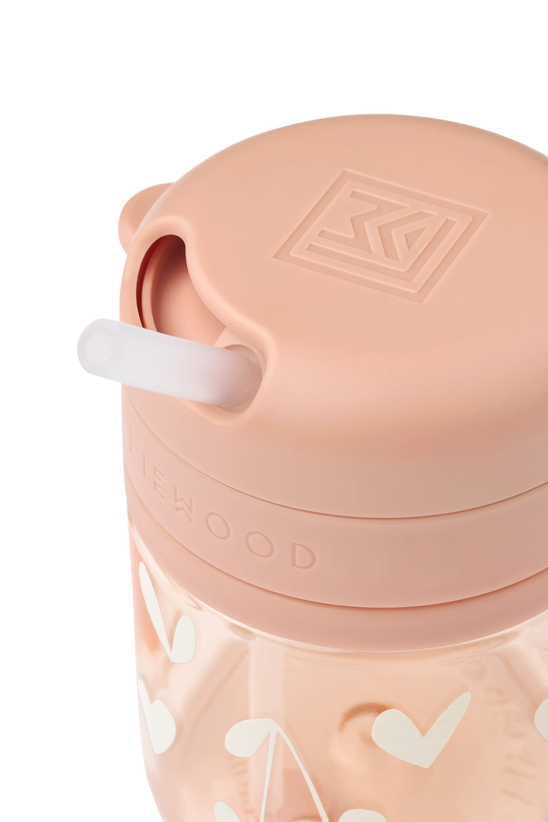 Pavia κούπα με καλαμάκι 28 cl, Sweethearts-pale tuscany Liewood