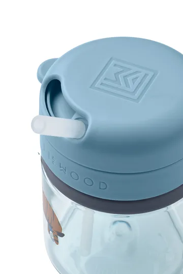Pavia κούπα με καλαμάκι - Fun-beach blue, 28 cl - Liewood