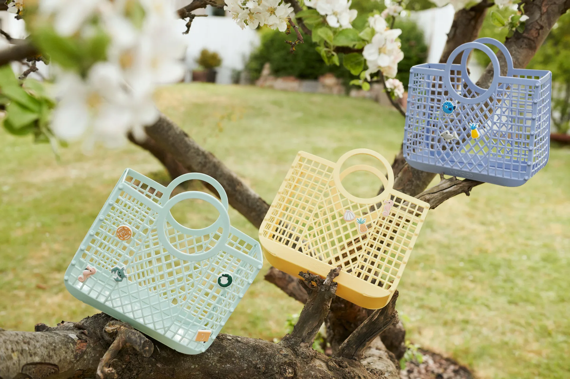 Samantha καλάθι με κρεμαστά διακοσμητικά, Light Peppermint Liewood