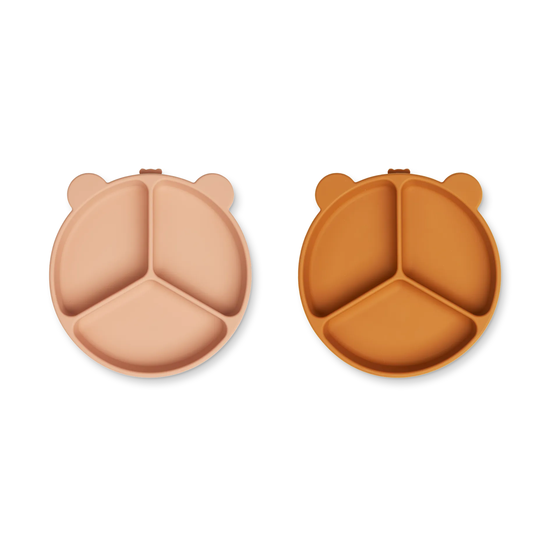 Stacy διαχωρισμένο παιδικό πιάτο 2-τεμάχιο, Mustard-tuscany rose mix Liewood