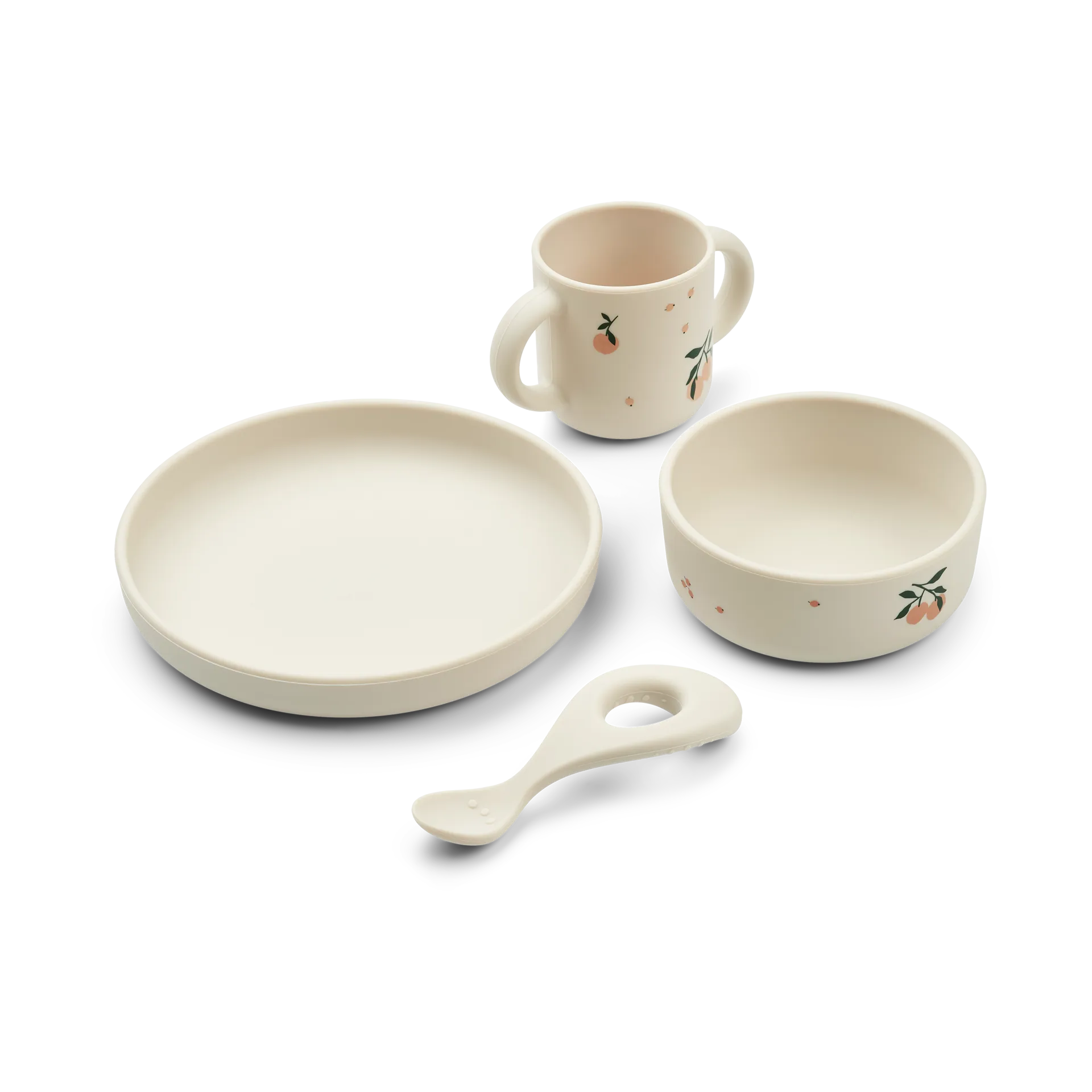 Vivi printed σερβίτσιο 4 τεμάχια, Peach-Sea shell mix Liewood