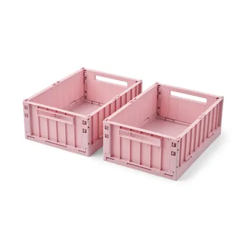 Weston κουτί αποθήκευσης - Rose blush, M, 2-pack - Liewood