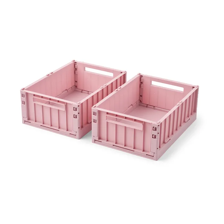 Weston κουτί αποθήκευσης - Rose blush, M, 2-pack - Liewood