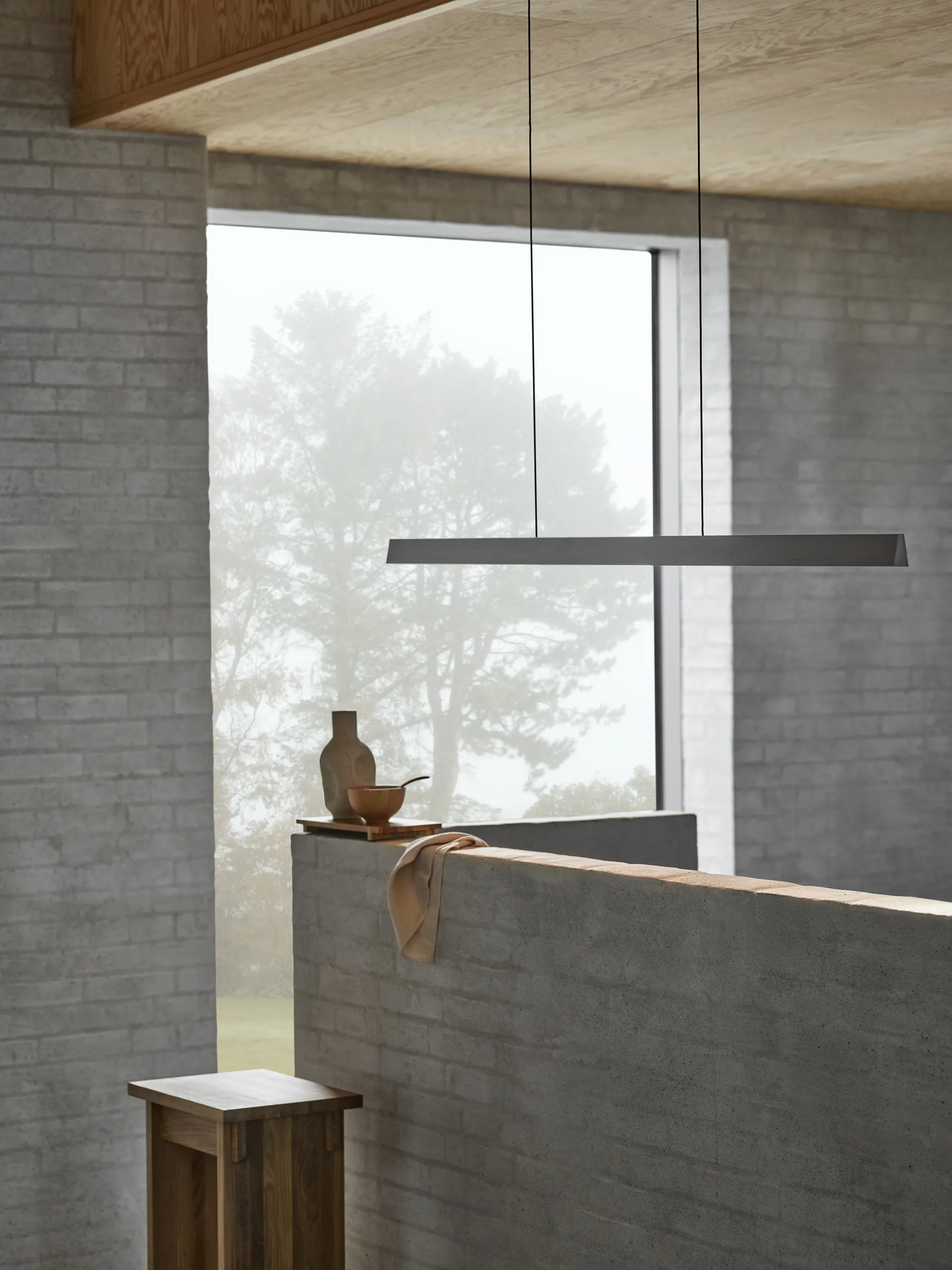 Edge Linear S1500 κρεμαστό φωτιστικό switch tune, Titanium Light-Point