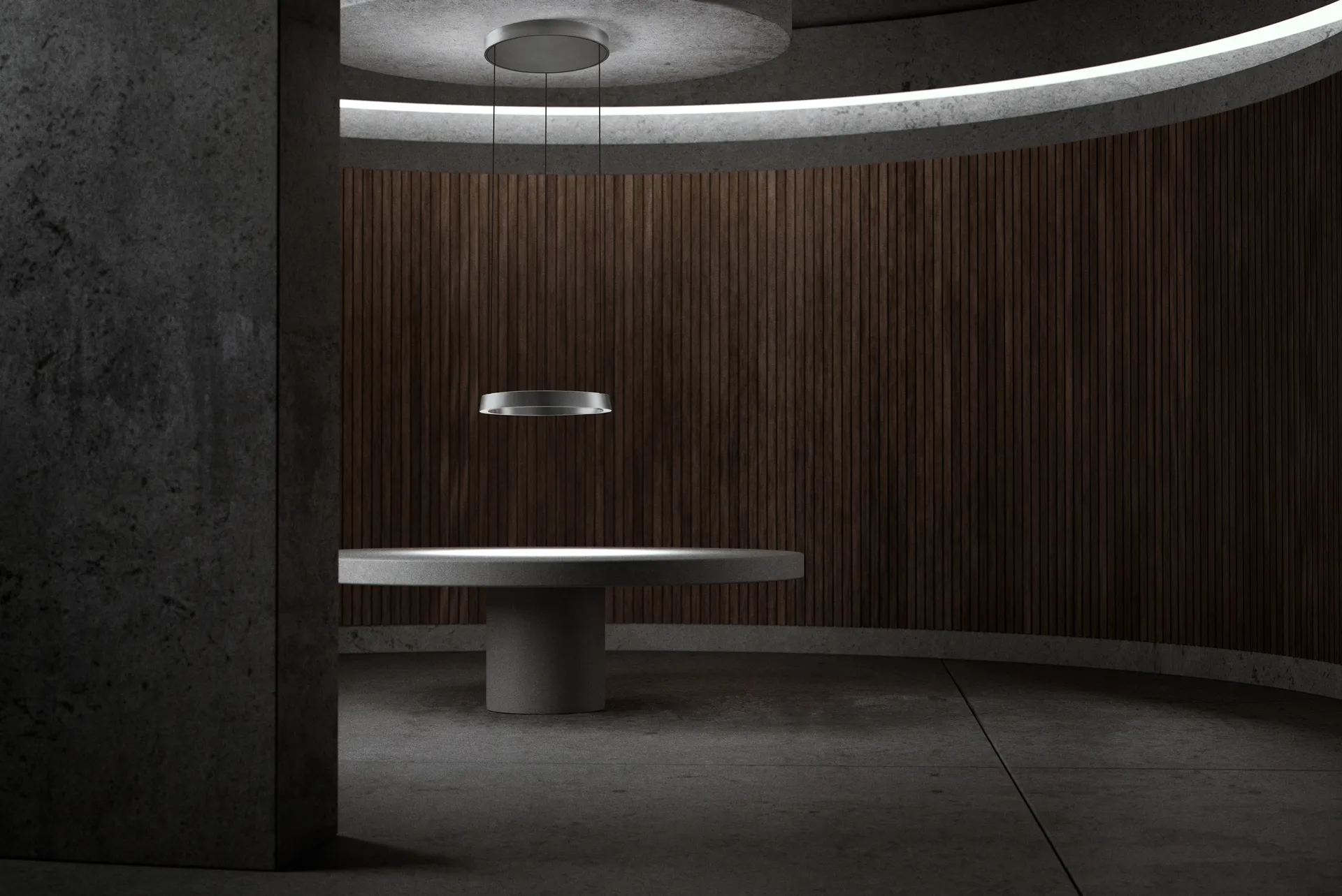 Edge round Ø40 κρεμαστό φωτιστικό switch tune, Titanium Light-Point