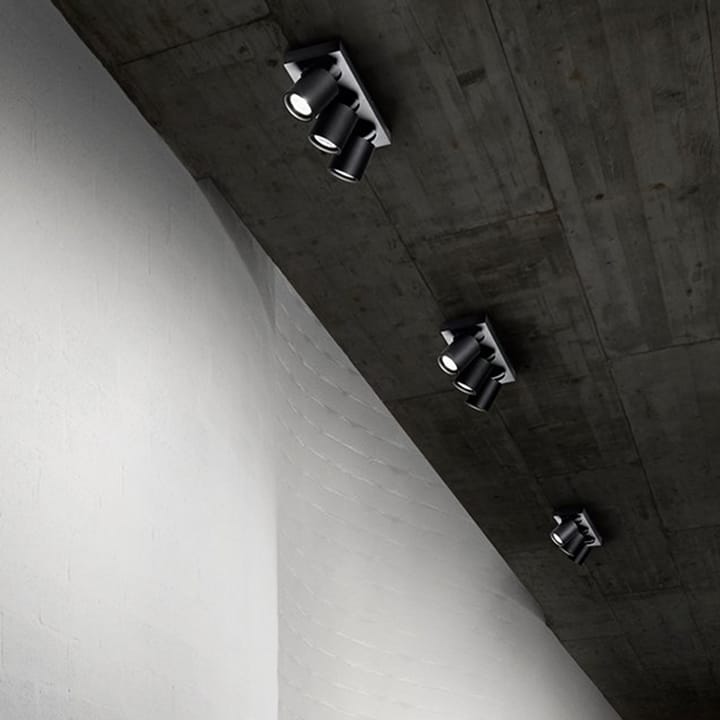 Φωτιστικό τοίχου και οροφής, Focus 2 - Μαύρο, 3000 kelvin - Light-Point