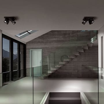 Φωτιστικό τοίχου και οροφής, Focus 2 - Μαύρο, 3000 kelvin - Light-Point