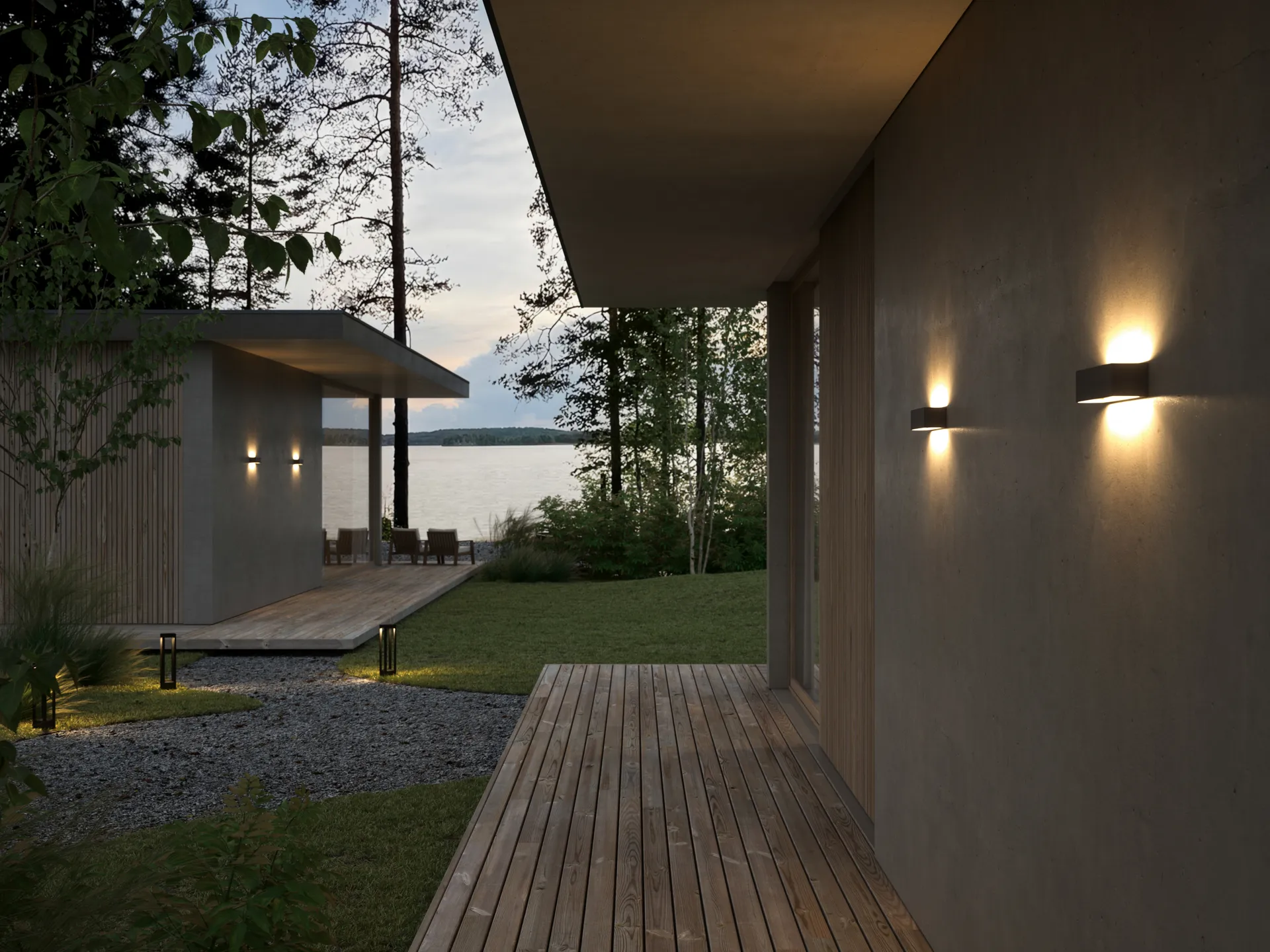 Linea W2 επιτοίχιο φωτιστικό switch tune, Black, 7x30 cm Light-Point