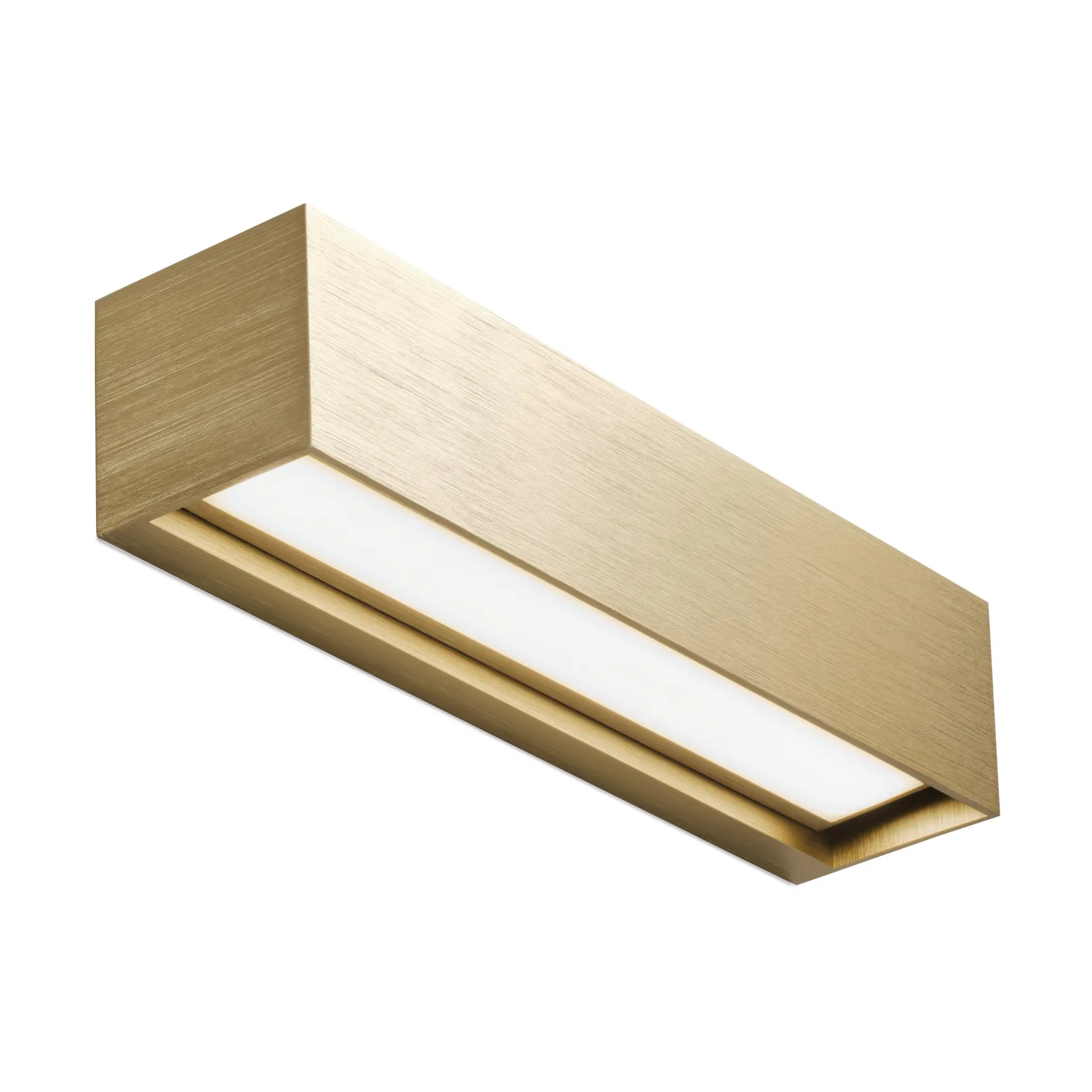 Linea W2 επιτοίχιο φωτιστικό switch tune, Brass, 7x30 cm Light-Point
