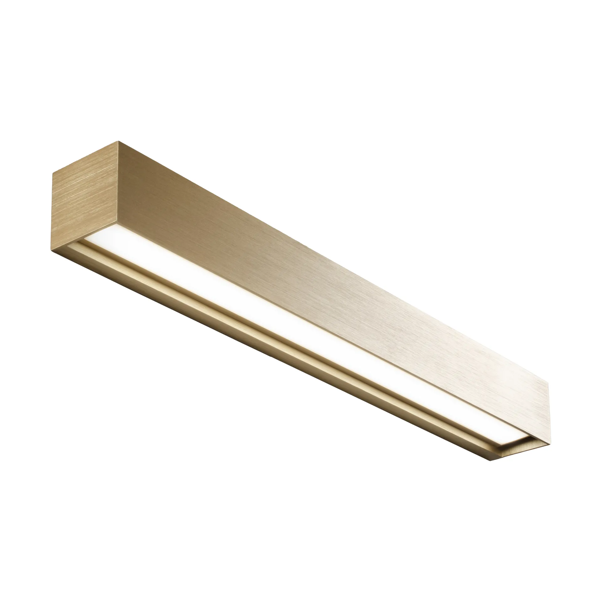 Linea W3 απλίκα τοίχου switch tune, Brass, 7x60 cm Light-Point